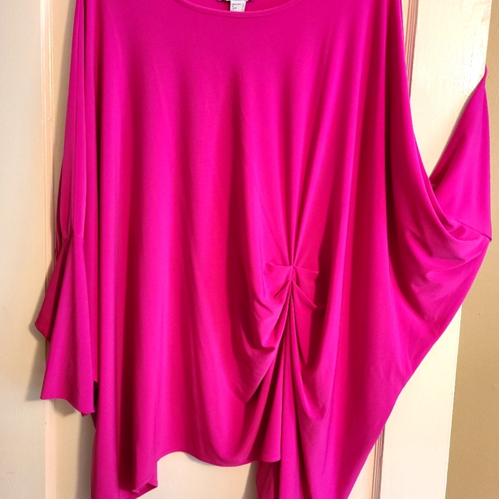Joseph Ribkoff fuchsia elegant blouse US size 18 - runs large